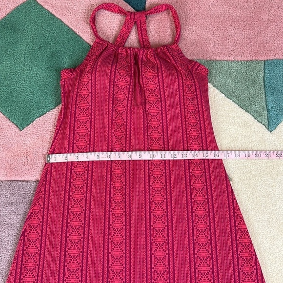 Prana Quinn Fuchsia Lace Pink Mandala RacerBack Active Outdoor Dress - Picture 7 of 17